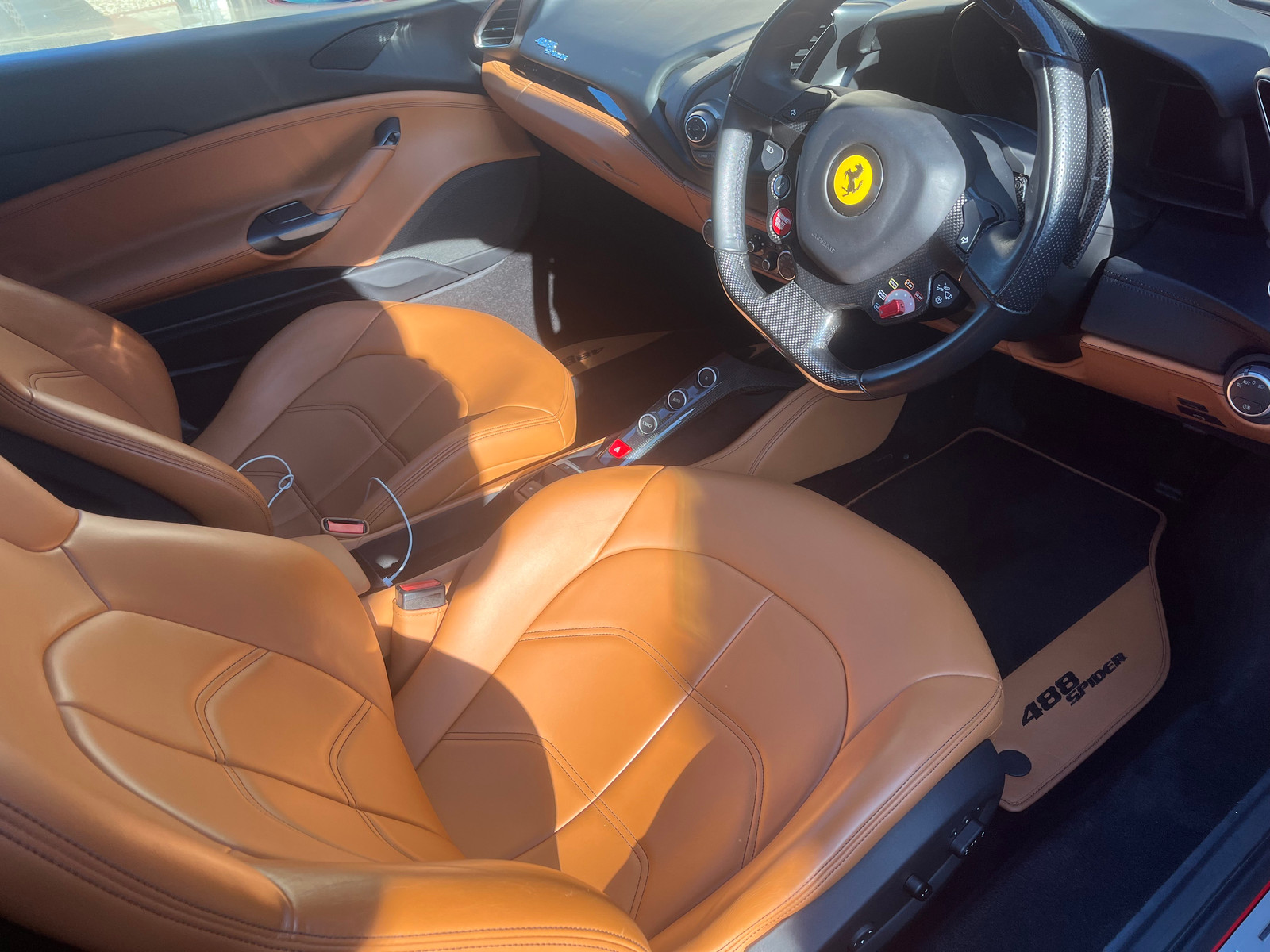 Ferrari interior detailing